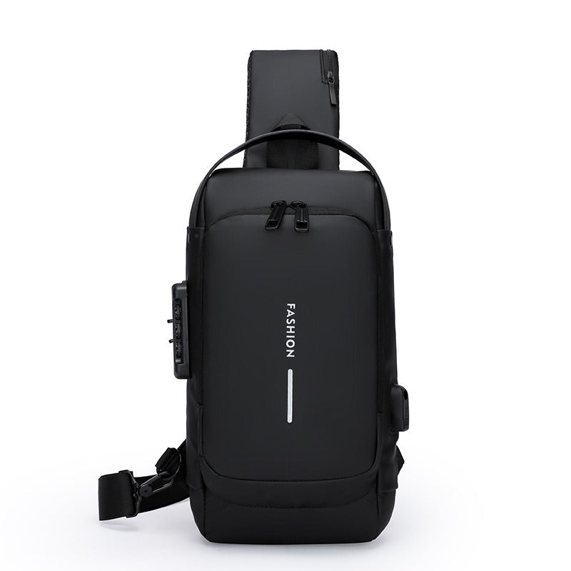Bolso Bandolera Antirrobo con Carga USB para Hombre - Impermeable