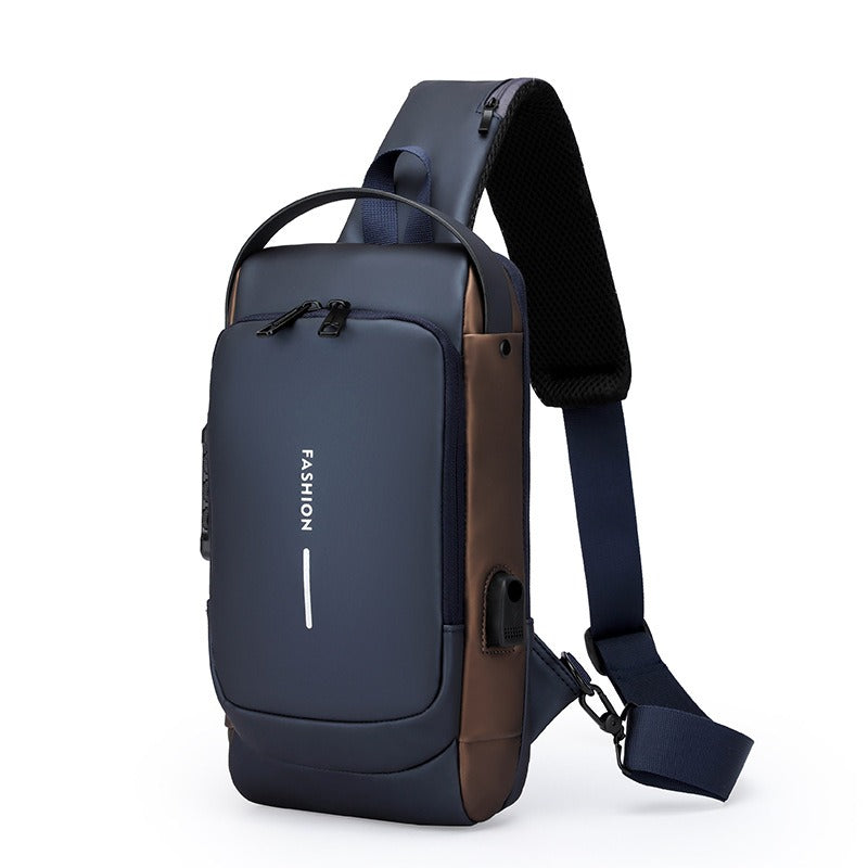 Bolso Bandolera Antirrobo con Carga USB para Hombre - Impermeable