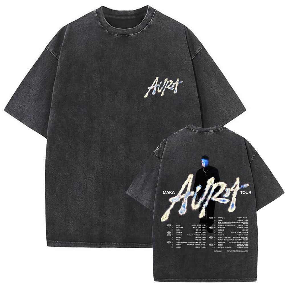 Camiseta Vintage Lavada Estilo Rapper Unisex