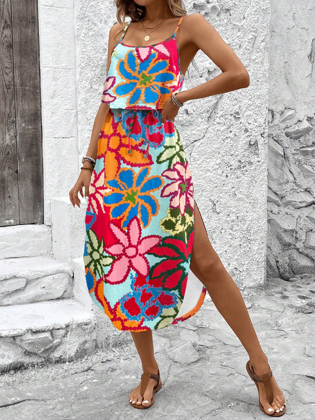 Vestido camisola estampado