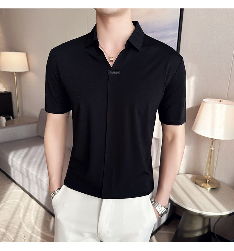 Polo manga corta para hombre - Estilo maduro casual