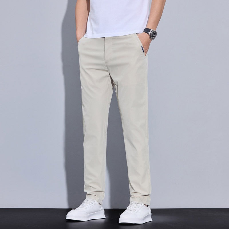 Pantalón Ligero Slim Fit de Seda de Hielo para Hombre