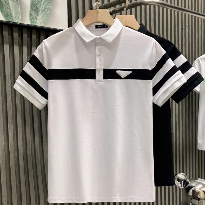Polo de manga corta para hombre - Casual color sólido