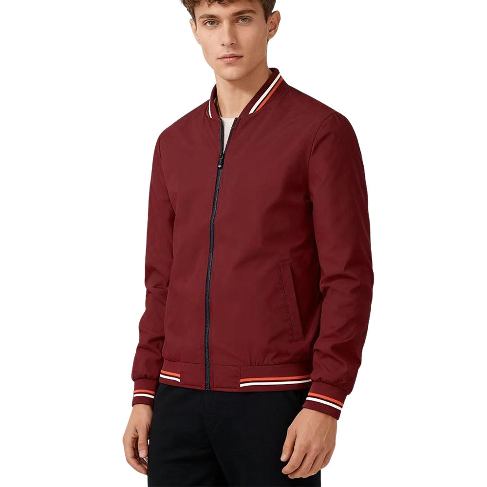 Chaqueta de Béisbol con Cuello para Hombre