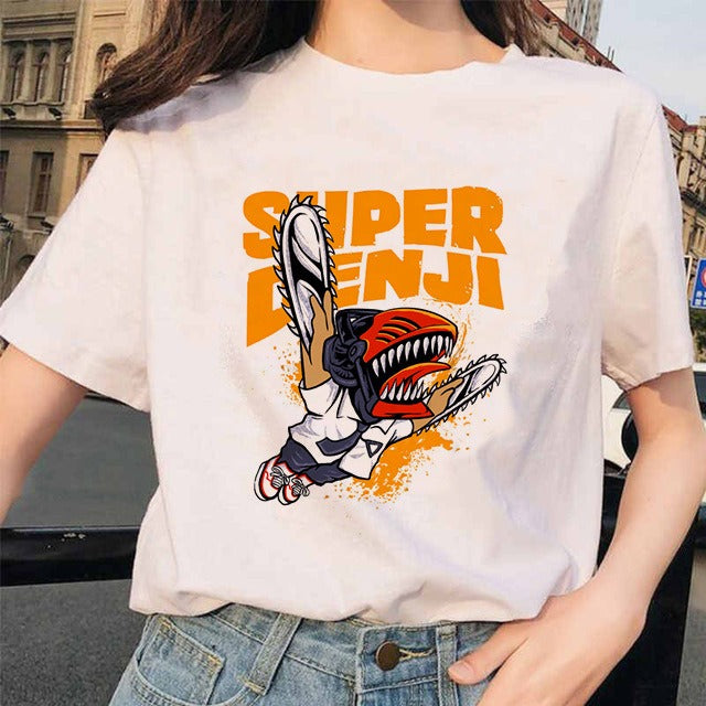 Camiseta Mujer Anime Chainsaw Man Pochita