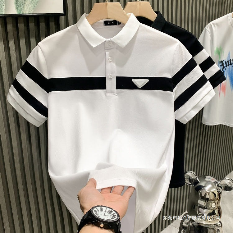Polo de manga corta para hombre - Casual color sólido