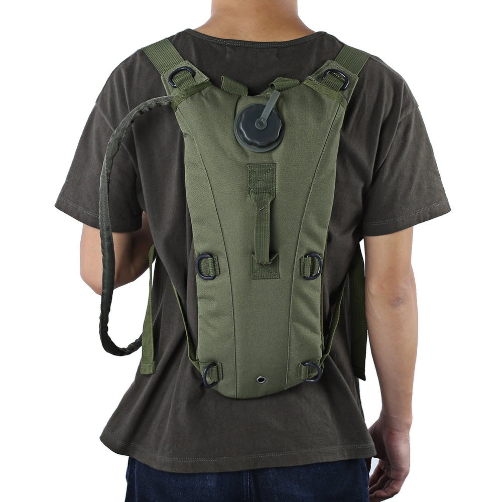 Mochila de Hidratación Táctica Militar MOLLE - 3L para Ciclismo y Camping