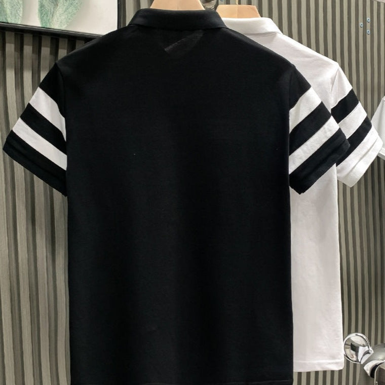 Polo de manga corta para hombre - Casual color sólido
