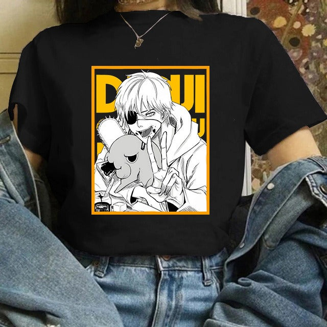 Camiseta Mujer Anime Chainsaw Man Pochita