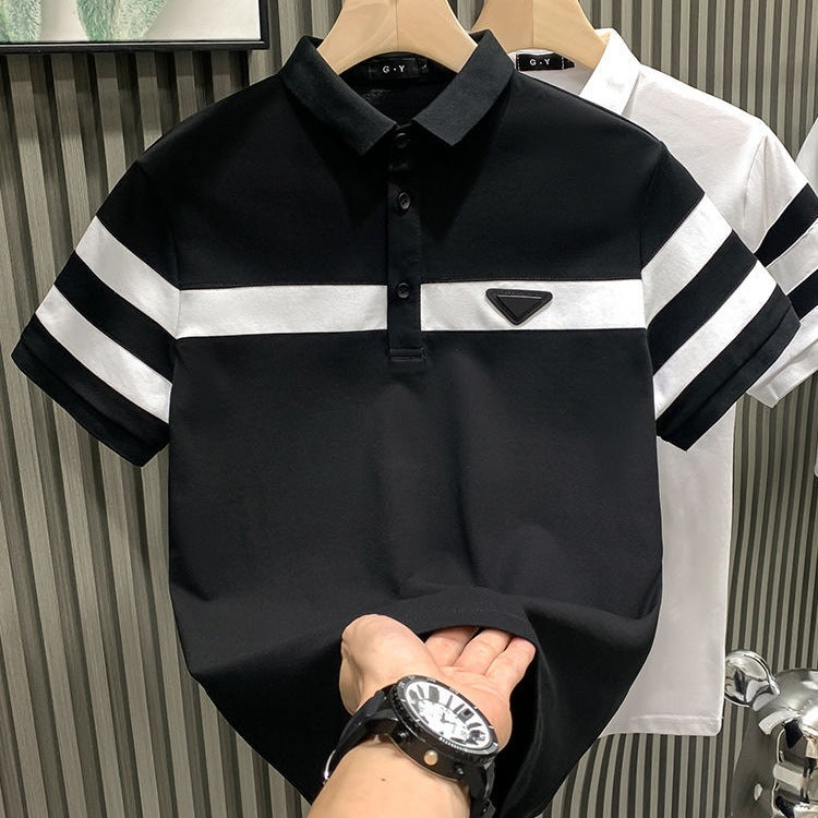 Polo de manga corta para hombre - Casual color sólido