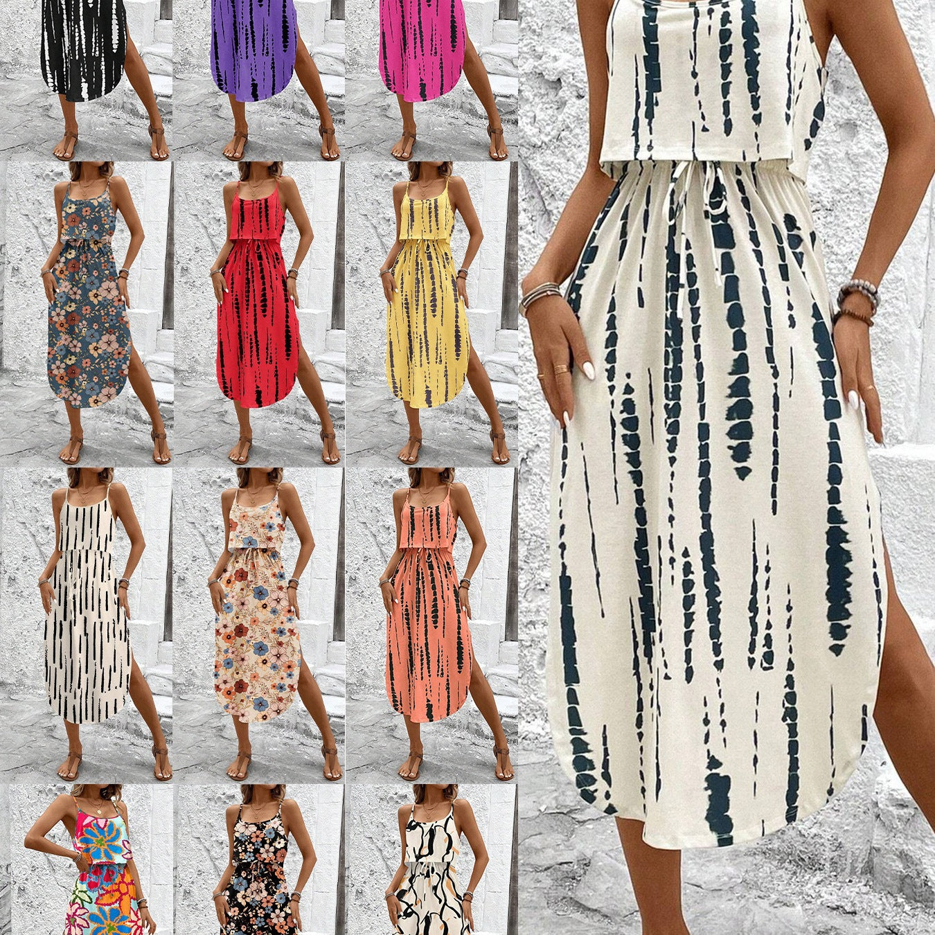 Vestido camisola estampado