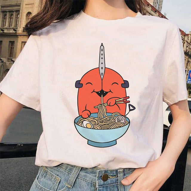 Camiseta Mujer Anime Chainsaw Man Pochita