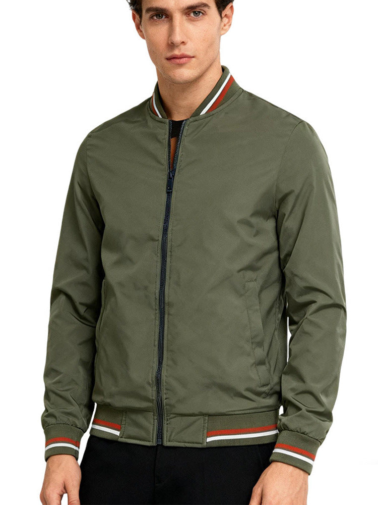 Chaqueta de Béisbol con Cuello para Hombre