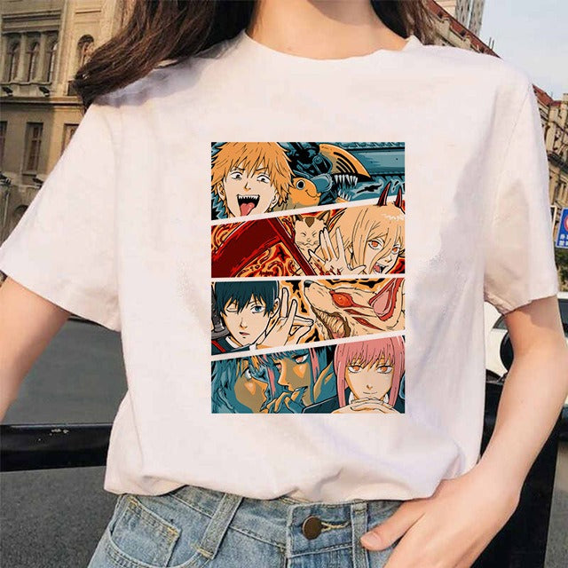 Camiseta Mujer Anime Chainsaw Man Pochita