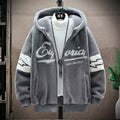 Chaqueta de Felpa Estilo Cordero para Hombre