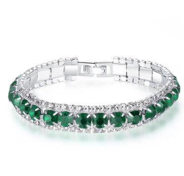 New style women's crystal bracelet Korean version full of rhinestones and hundred matching accessories