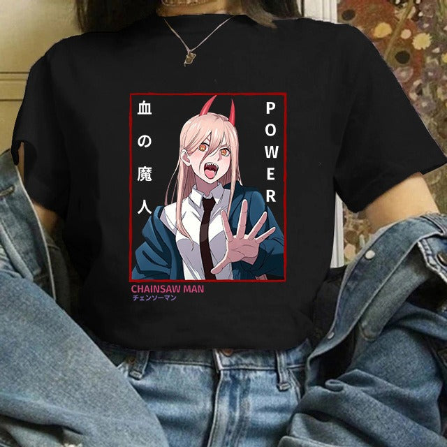 Camiseta Mujer Anime Chainsaw Man Pochita