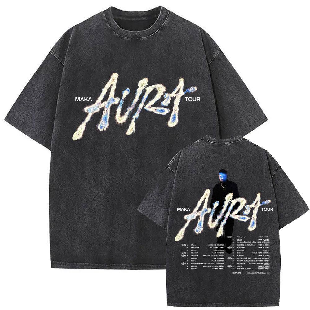 Camiseta Vintage Lavada Estilo Rapper Unisex