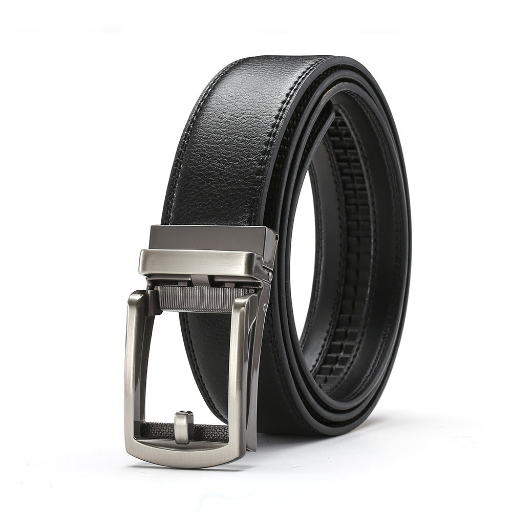 Cinturón de Cuero Genuino para Hombre - Hebilla Automática
