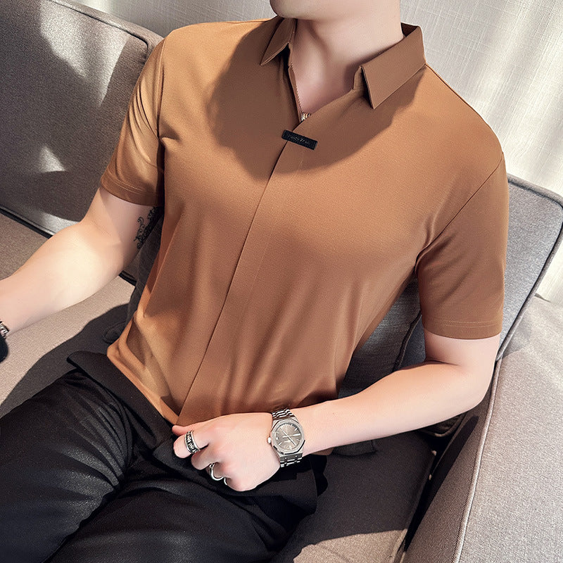 Polo manga corta para hombre - Estilo maduro casual