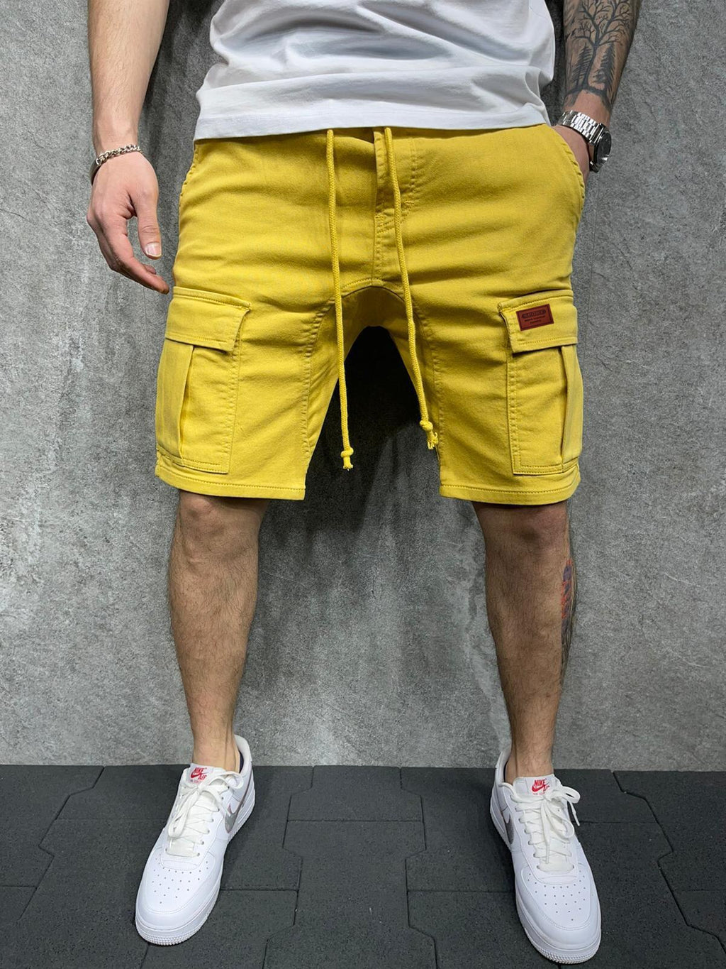 Shorts cargo para hombre - Bermuda casual primavera verano