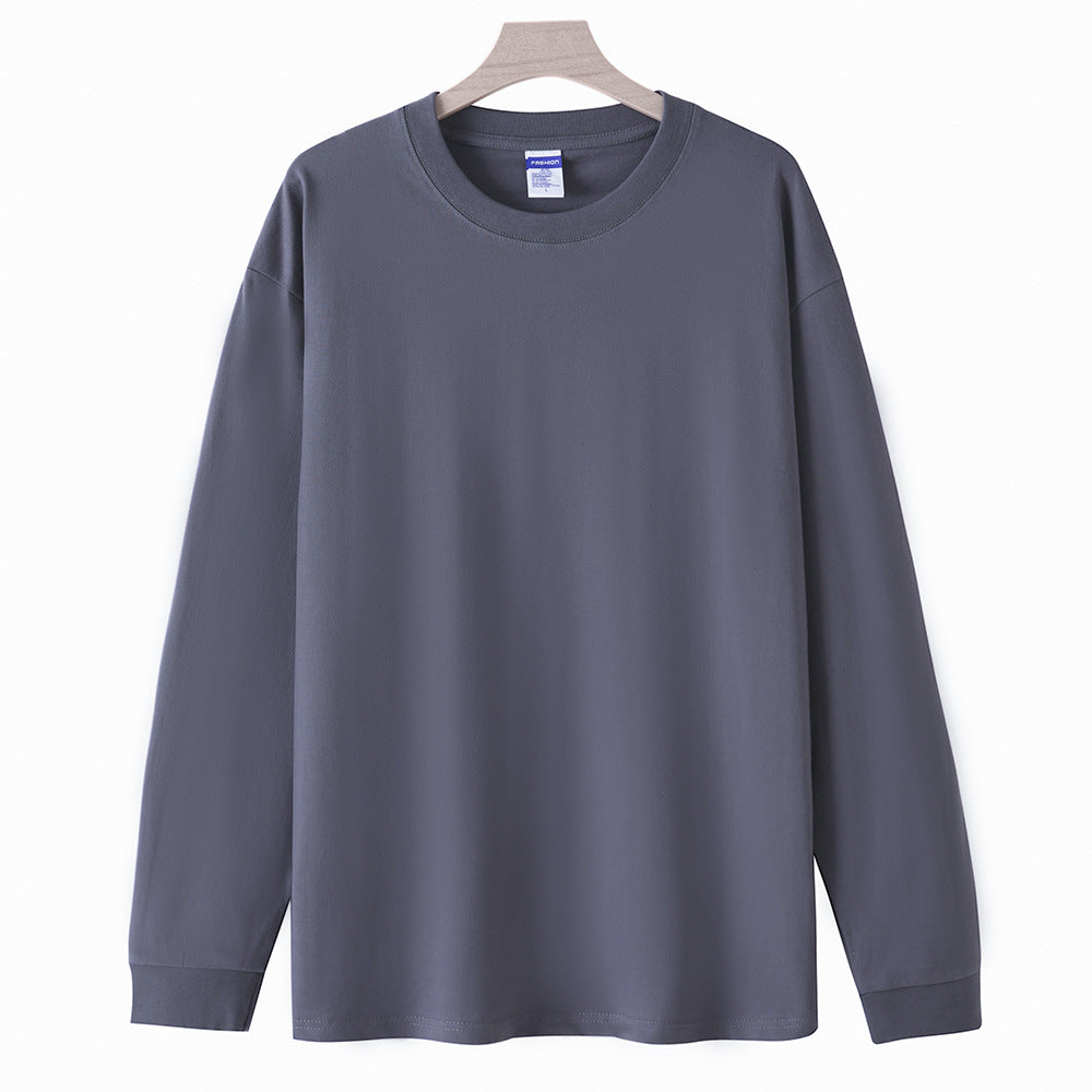 Camiseta manga larga holgada para hombre - Algodón suave