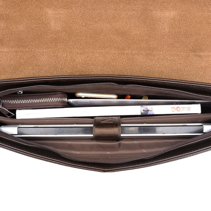 Bolso Tote de Negocios para Hombre - Cuero Microfibra para Laptop