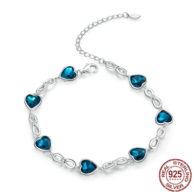 Pulsera LOVE en Plata 925 con Cristal Austriaco