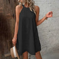 Vestido Corto de Verano con Encaje y Espalda Descubierta