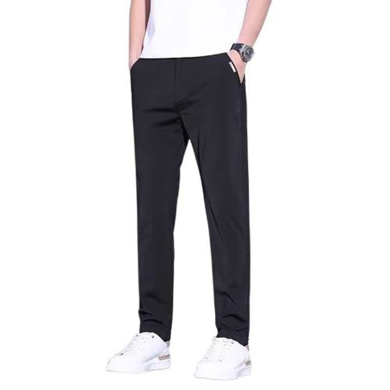 Pantalón Ligero Slim Fit de Seda de Hielo para Hombre