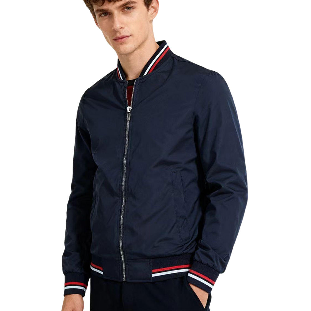 Chaqueta de Béisbol con Cuello para Hombre
