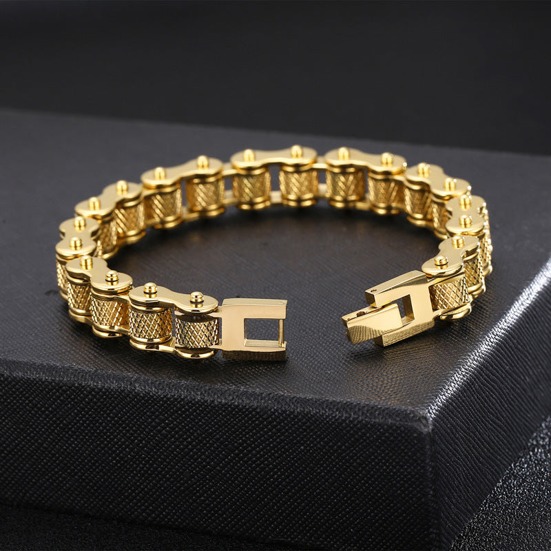 Pulsera Cadena de Moto en Acero Inoxidable - Estilo Urbano