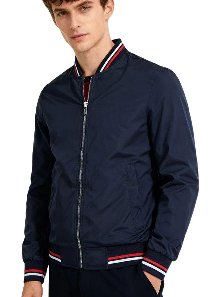 Chaqueta de Béisbol con Cuello para Hombre