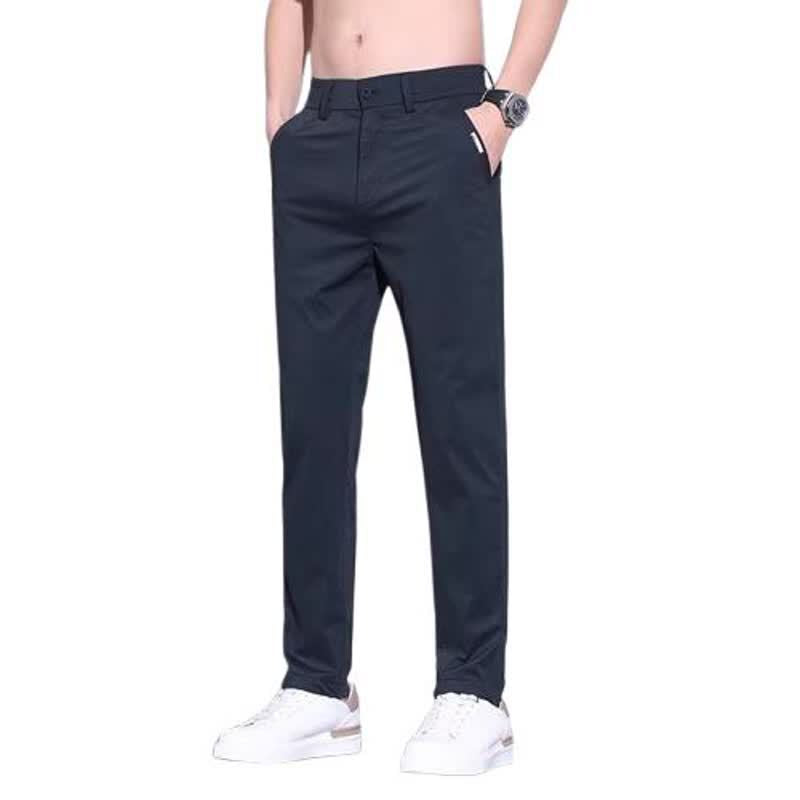 Pantalón Ligero Slim Fit de Seda de Hielo para Hombre
