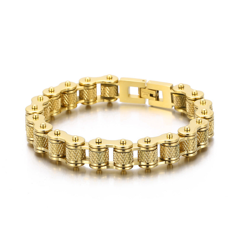 Pulsera Cadena de Moto en Acero Inoxidable - Estilo Urbano