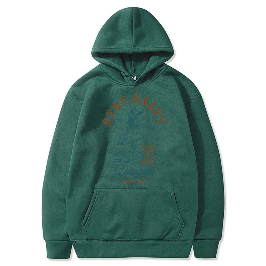 Hoodie estampada para mujer - Manga larga con capucha