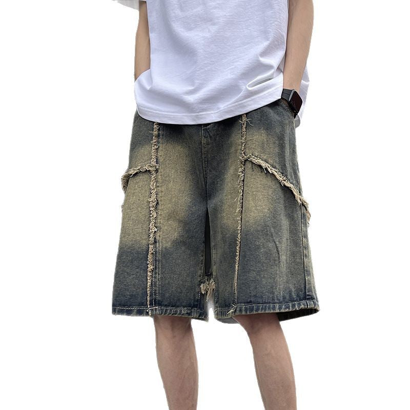 Pantaloneta Vaquera Retro con Flecos para Hombre