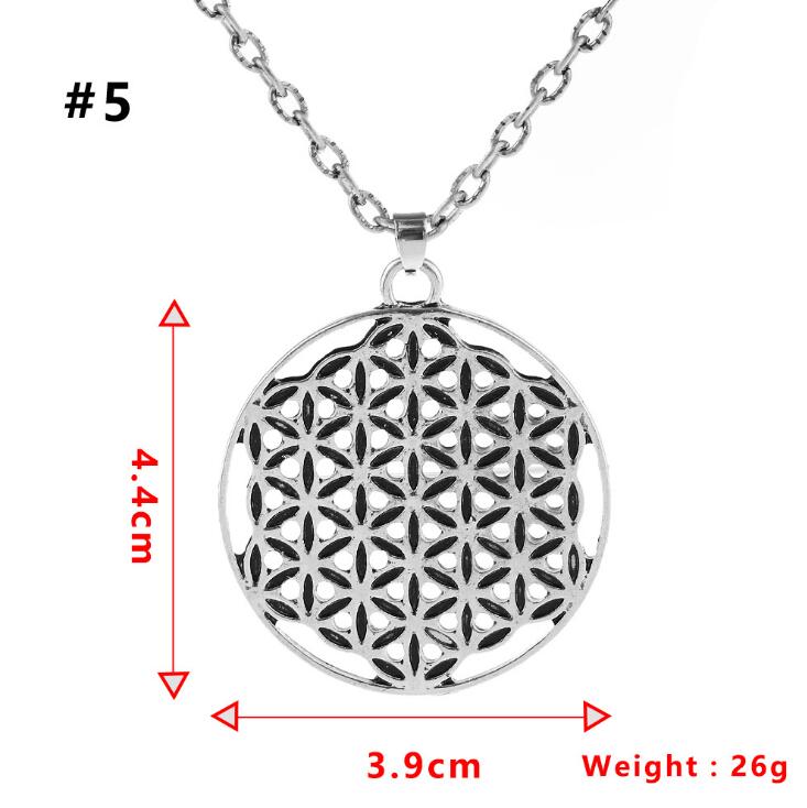 1pc Seed Of Life Pendant Flower Of Life Necklace Jewelry Sacred Geometry Women Accessories