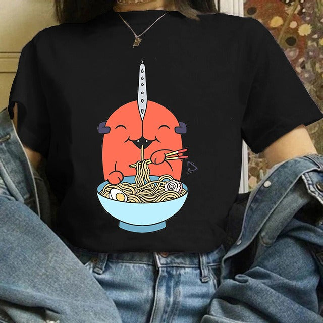 Camiseta Mujer Anime Chainsaw Man Pochita