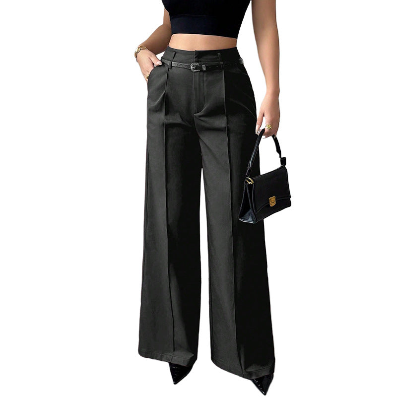 Pantalones Rectos de Talle Alto para Mujer