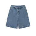 Shorts denim azul claro para hombre - Corte suelto casual