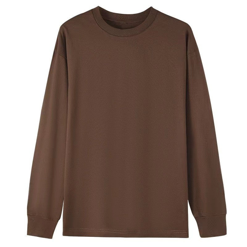 Camiseta manga larga holgada para hombre - Algodón suave