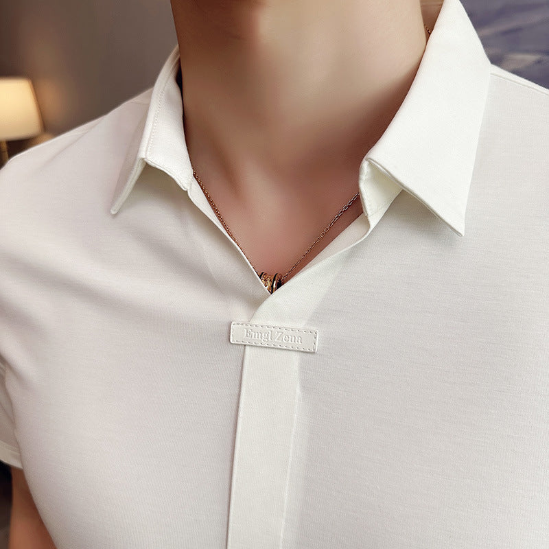 Polo manga corta para hombre - Estilo maduro casual