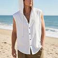 Chaleco de lino sin mangas para hombre - Casual transpirable verano