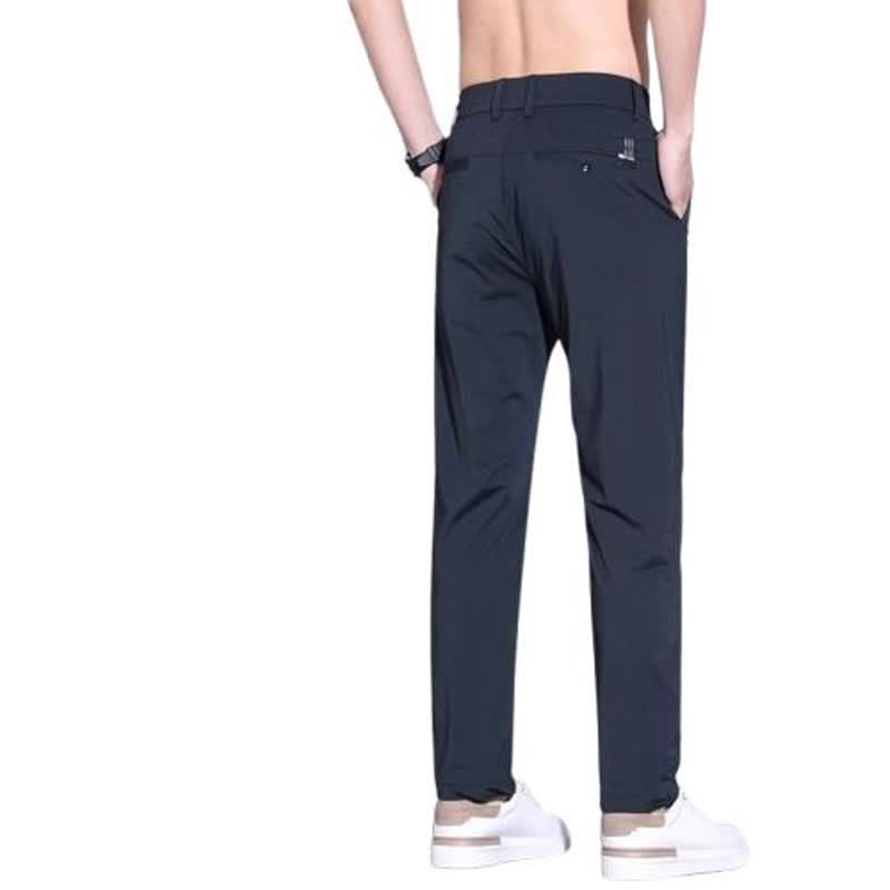 Pantalón Ligero Slim Fit de Seda de Hielo para Hombre