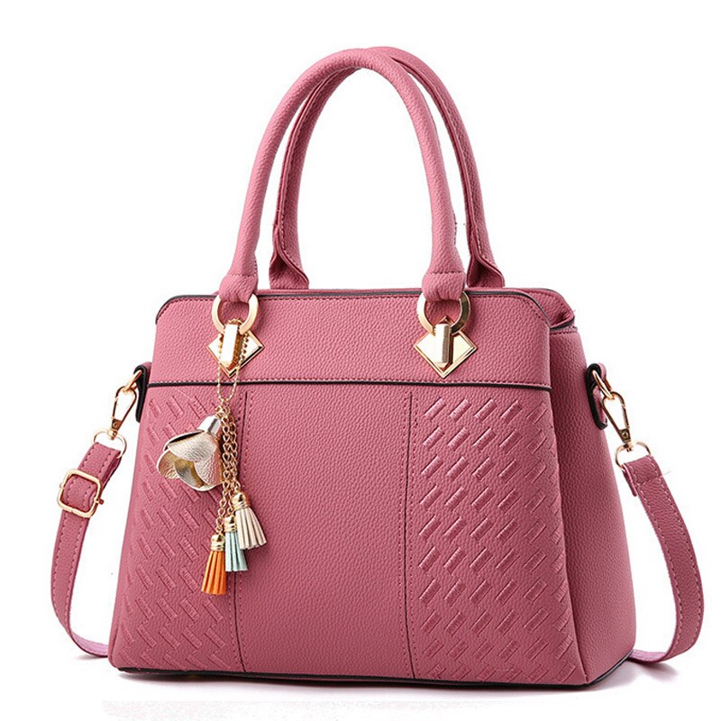 Bolso de Hombro de Cuero para Mujer - Estilo Vintage con Borlas