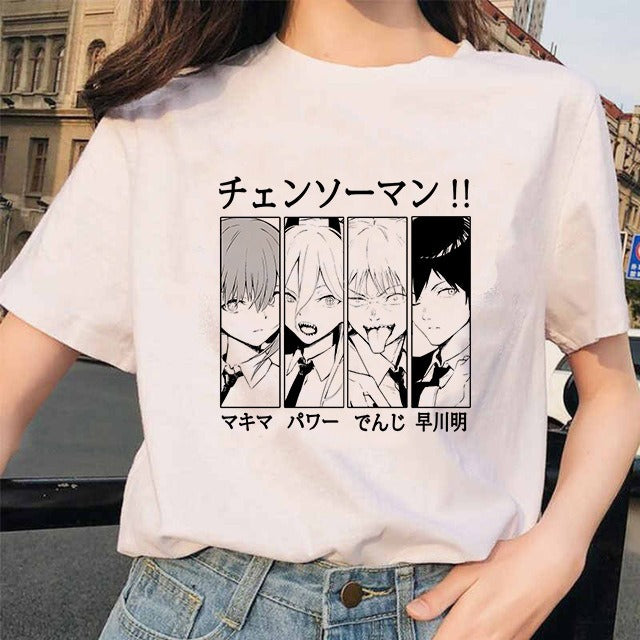 Camiseta Mujer Anime Chainsaw Man Pochita