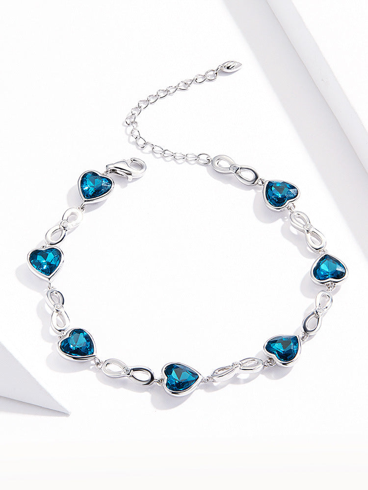 Pulsera LOVE en Plata 925 con Cristal Austriaco