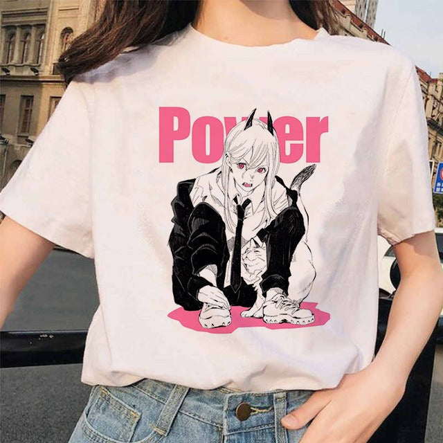 Camiseta Mujer Anime Chainsaw Man Pochita