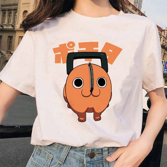 Camiseta Mujer Anime Chainsaw Man Pochita